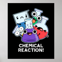 Chemische Reaktion Funny Chemistry Pun Dark BG