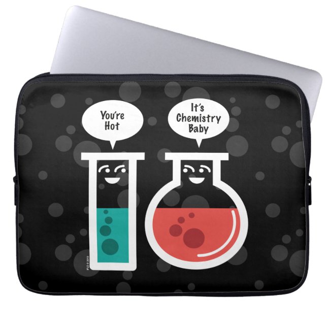 Chemische Reaktion Laptopschutzhülle (Vorderseite)