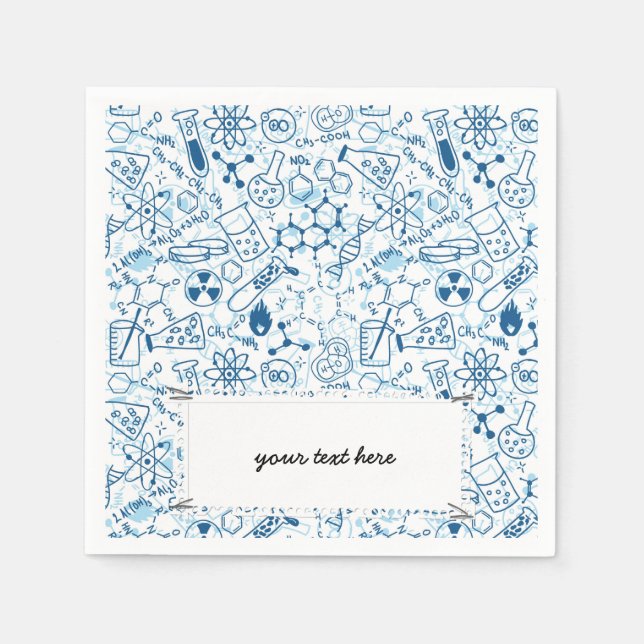 Chemische Schulstruktur Serviette (Vorderseite)