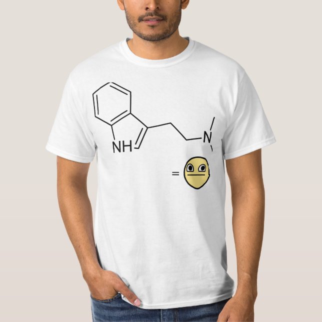 Chemische Struktur von DMT T-Shirt (Vorderseite)