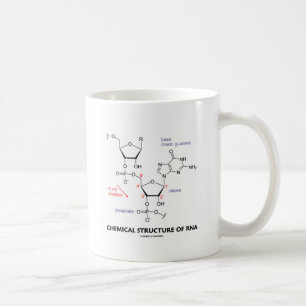 Chemische Struktur von RNS (molekulare Struktur) Tasse