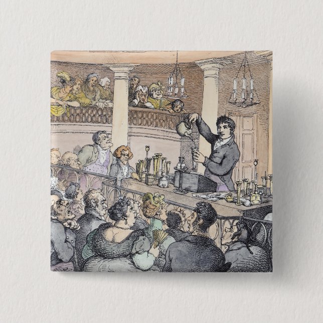 Chemische Vorträge, c.1809 Button (Vorderseite)