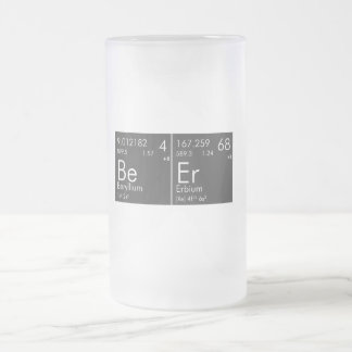 Chemisches Bier Mattglas Bierglas