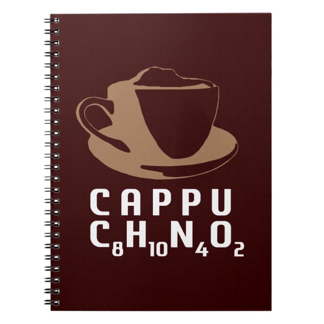 Chemisches Cappuccino Notizblock (Vorderseite)