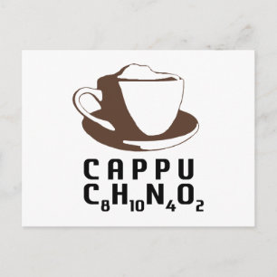 Chemisches Cappuccino Postkarte