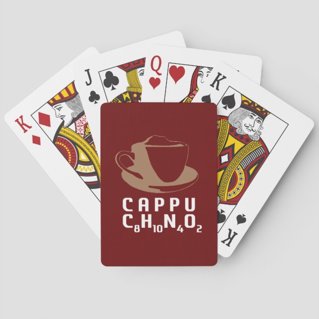 Chemisches Cappuccino Spielkarten (Rückseite)