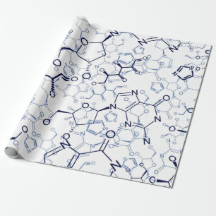 Chemisches Chemie-Symbol-Hintergrund-Muster Geschenkpapier