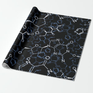 Chemisches Chemie-Symbol-Hintergrund-Muster Geschenkpapier