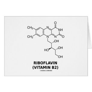 Chemisches Molekül des Riboflavin-(Vitamin B2)