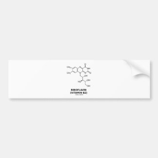 Chemisches Molekül des Riboflavin-(Vitamin B2) Autoaufkleber