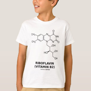 Chemisches Molekül des Riboflavin-(Vitamin B2) T-Shirt