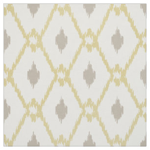 Chemisches neutrales gelbes Taupe-Diamantmuster Stoff