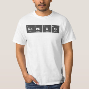 Chemisches Periodensystem der Elemente: GeNiUS T-Shirt