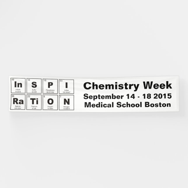 Chemisches Periodensystem der Elemente: InSPIRaTiO Banner (Horizontal)