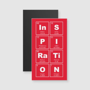 Chemisches Periodensystem der Elemente: InSPIRaTiO Magnetkarte