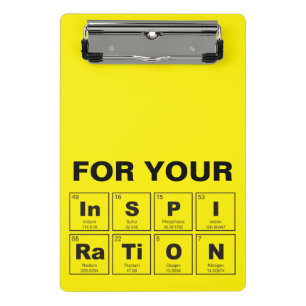 Chemisches Periodensystem der Elemente: InSPIRaTiO Mini Klemmbrett