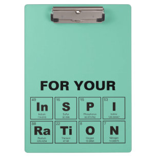 Chemisches Periodensystem der Elemente: Klemmbrett