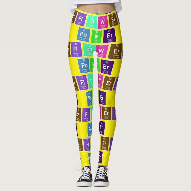 Chemisches Periodensystem der Elemente: Power der  Leggings (Vorderseite)