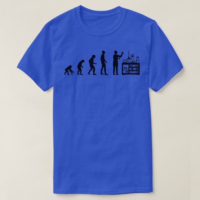 Chemist Evolution Science Student Chemie Lehre T-Shirt (Design vorne)