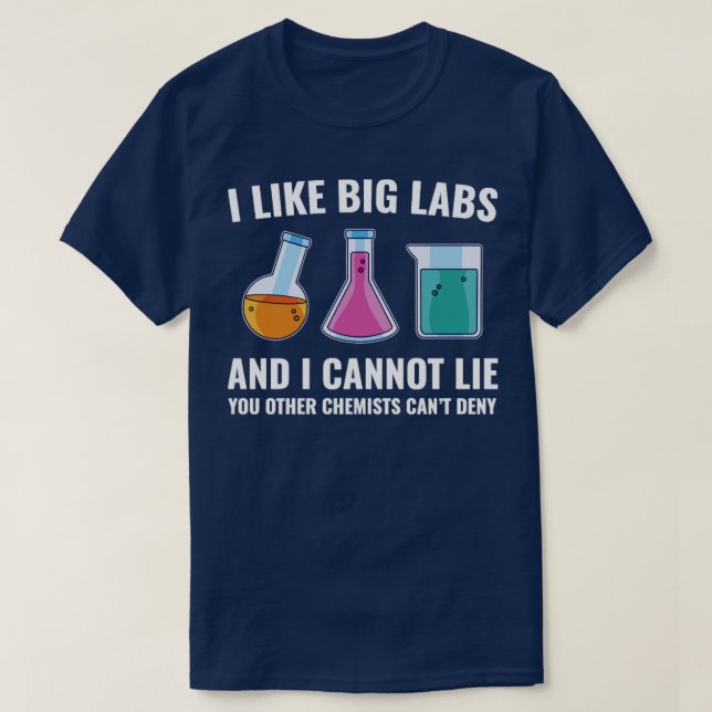 Chemist Funny Labradors Laboratory T-Shirt (Design vorne)