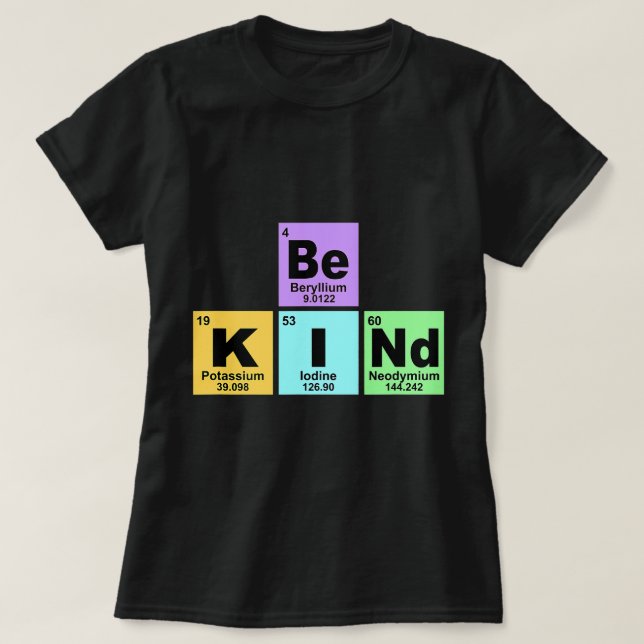 Chemist Job Art periodisches Tabellenelement T-Shirt (Design vorne)