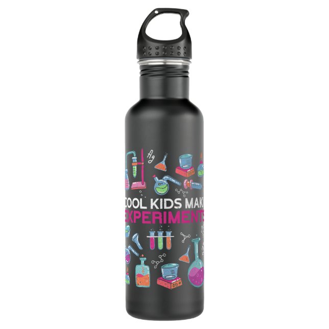 Chemist Job Cool Kids machen Experimente Chemist S Edelstahlflasche (Vorderseite)