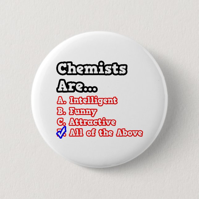 Chemist Quiz...Joke Button (Vorderseite)