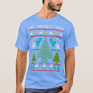 Chemist Tree Oh Chemistry Tree Weihnachten T-Shirt