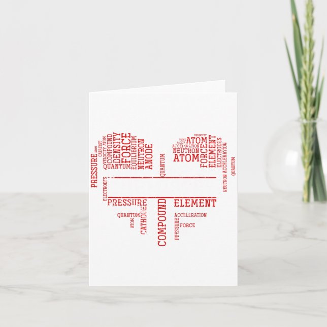 Chemist Valentines Day Gift Science Chemistry  Karte (Vorderseite)