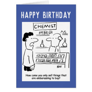 Chemist verkauft nur peinliche Produkte