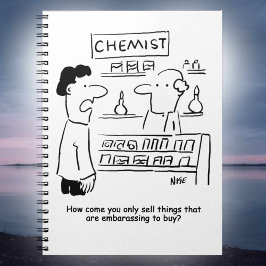 Chemist verkauft nur peinliche Produkte Notizblock