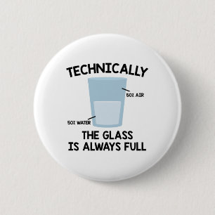 Chemist Water Chemistry Biochemistry Teacher Gift Button