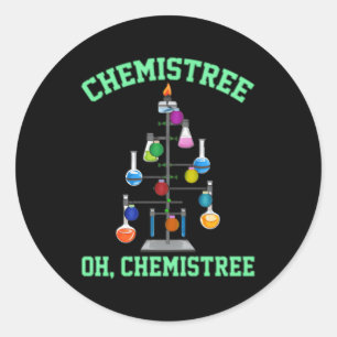 Chemistree Oh Chemistree Oh Chemie Chemie Runder Aufkleber