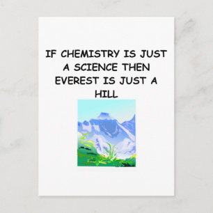 CHEMISTRIERUNGSGaben Postkarte