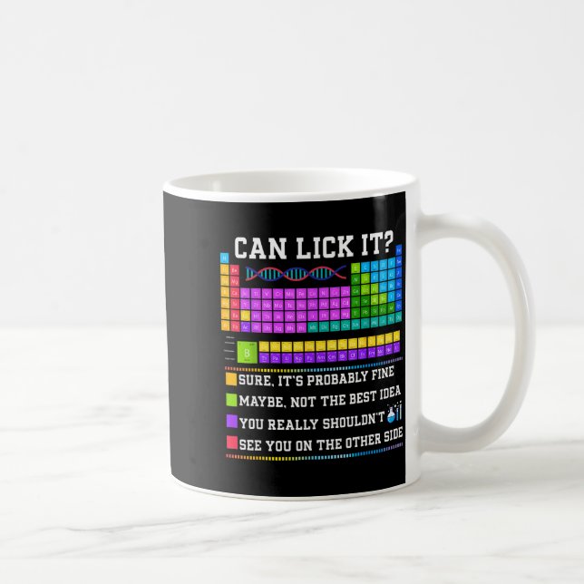Chemistry Elements Teacher Can I Lick It Periodic  Kaffeetasse (Rechts)