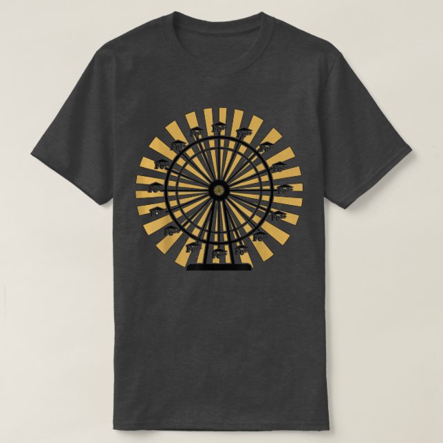 Chemistry Ferrous Wheel Feris Wheel Periodic Table T-Shirt (Design vorne)