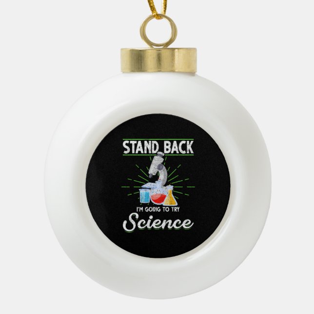 Chemistry Laboratory Physics Science Biology Keramik Kugel-Ornament (Vorderseite)