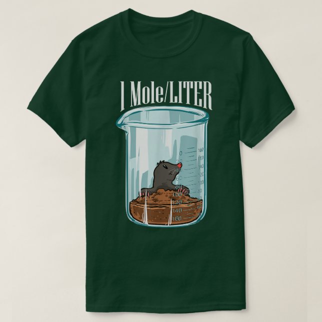 Chemistry Science Cute One Mole Per Liter  T-Shirt (Design vorne)