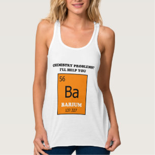 Chemistry Tutor Barium Pun Tank Top