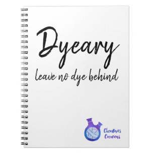 ChemKnits "Dyeary" gewundenes Notizbuch mit Logo Notizblock