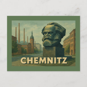 Chemnitz Deutschland Stadt Kunst Postkarte