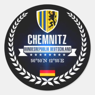 Chemnitz Runder Aufkleber