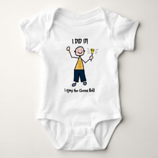 Chemo Bell - Childhood Cancer Gold Ribbon Baby Strampler