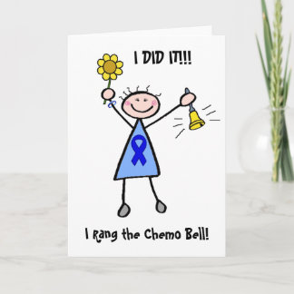 Chemo Bell - Colon Cancer Woman Karte