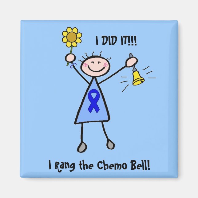 Chemo Bell - Colon Cancer Woman Magnet (Vorne)