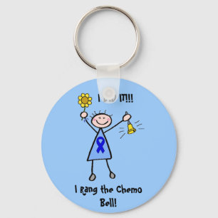 Chemo Bell - Darmkrebs-Frau Schlüsselanhänger