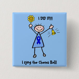 Chemo Bell - Doppelkrebs Frau Button