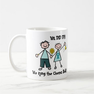 Chemo Bell - Eierstockkrebs-aquamarines Band Tasse
