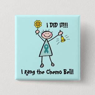 Chemo Bell - Gebärmutterkrebs Button
