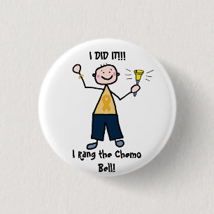 Chemo Bell - Kindheits-Krebs-Goldband Button